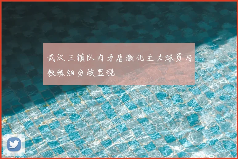 武汉三镇队内矛盾激化主力球员与教练组分歧显现