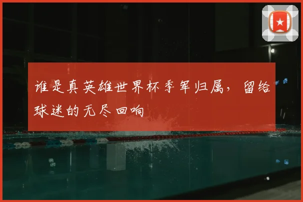 谁是真英雄世界杯季军归属，留给球迷的无尽回响